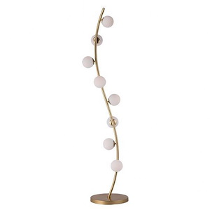 Rover-24W 8 LED Floor Lamp-9.5 Inches wide by 64.25 inches high