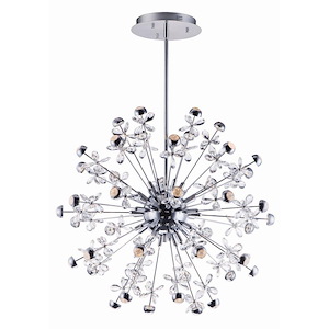 Supernova - 105.6W 44 LED Pendant-34 Inches Tall and 34 Inches Wide