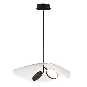 Carmen - 14W 2 LED Pendant-10 Inches Tall and 24 Inches Wide