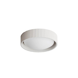 Souffle - 15W 1 LED Flush Mount-3.25 Inches Tall and 10.5 Inches Wide - 1284212