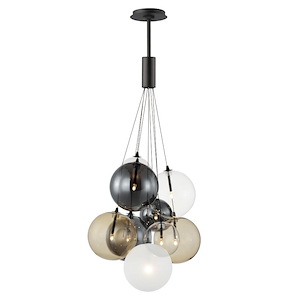 Burst - 16.2W 9 LED Pendant-43.25 Inches Tall and 19.75 Inches Wide