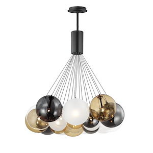 Burst - 36W 20 LED Pendant-59.25 Inches Tall and 35.25 Inches Wide