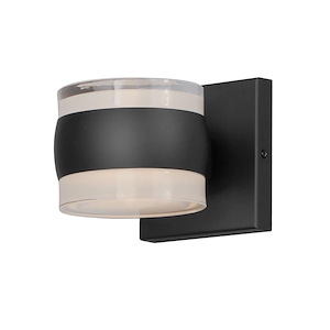Modular - 16W 2 LED Outdoor Wall Mount-5 Inches Tall and 5 Inches Wide