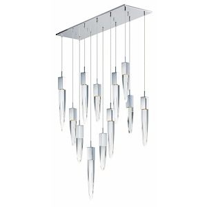 Quartz-72W 12 LED Pendant-39.25 Inches wide by 21 inches high