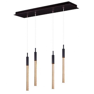 Scepter-30W 4 LED Pendant-5.75 Inches wide by 18 inches high