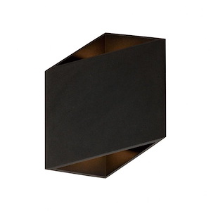 Alumilux Facet - 7W 2 LED Outdoor Wall Mount-8.5 Inches Tall and 7 Inches Wide - 1309563