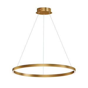 Groove - 35W 1 5CCT LED Pendant-1.25 Inch Tall and 32 Inch Wide - 1370645