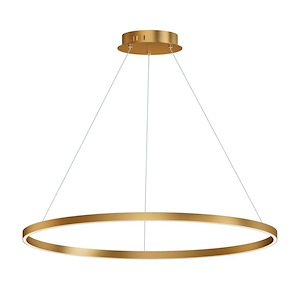 Groove - 42W 1 5CCT LED Pendant-1.25 Inch Tall and 40 Inch Wide - 1370646