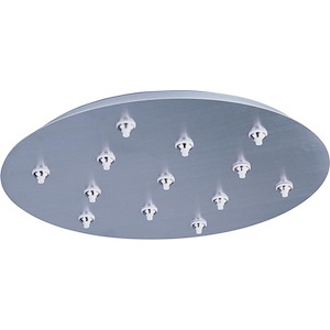 RapidJack Xenon-Thirteen-Port Round RapidJack Canopy in Traditional style-21 Inches wide by 2.5 inches high - 327732