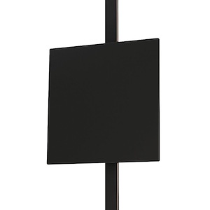 Continuum - 5W 1 LED Wall Washer Square Track Light-1.5 Inches Tall and 6.5 Inches Length