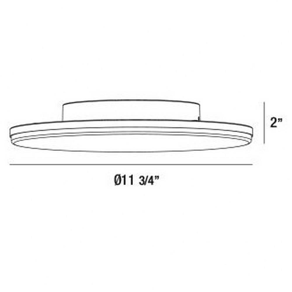 Eurofase Lighting - 34118-016 - 11.75 Inch 20W 1 Led Outdoor Round ...