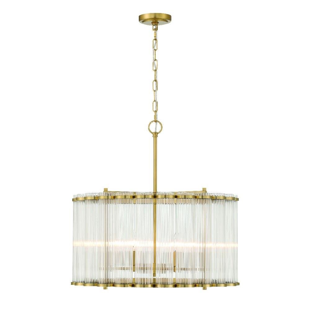 Glasbury - 6 Light 2-Tier Chandelier-24 Inches Tall and 23.75 Inches Wide