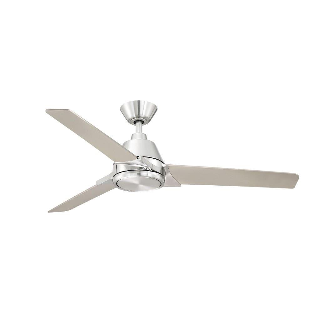 52 in. Indoor Integrated LED Brushed Nickel Ceiling Fan with Light good Kit