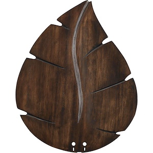 Accessory - Oval Leaf Carved Wood Blade (Set of 5)-0.4 Inches Tall and 52 Inches Wide
