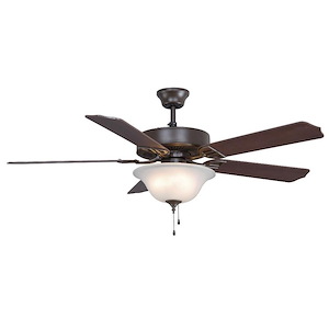 Aire Decor 5 Blade Ceiling Fan with Pull Chain Control and Includes Light Kit - 52 Inches Wide by 19.3 Inches High - 831346