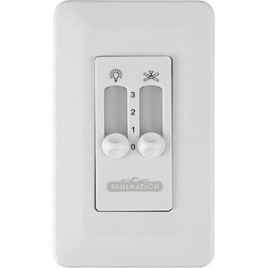 Accessory - 3 Speed Non-Reversing Fan and Light Wall Control-2.04 Inches Tall and 2.76 Inches Wide