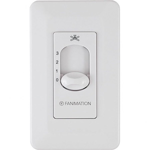 Accessory - 3 Speed Non-Reversing Fan Wall Control-2.1 Inches Tall and 2.76 Inches Wide