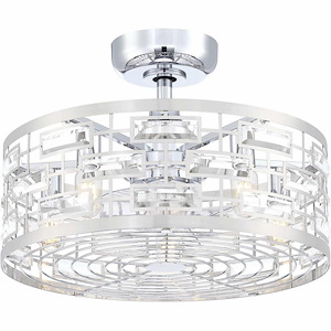 Klout - 30W 5 LED Fandelier-15.99 Inches Tall and 22 Inches Wide