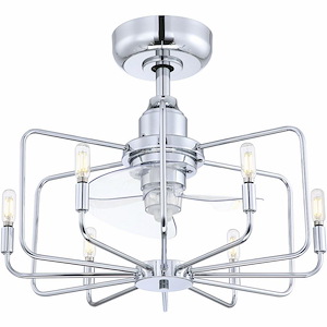 Influencer - 24W 6 LED Fandelier-18.89 Inches Tall and 22 Inches Wide