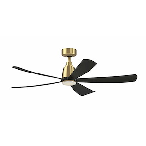 Kute - 5 Blade Ceiling Fan with Light Kit-11.81 Inches Tall and 52 Inches Wide