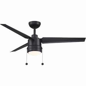 PC/DC - 3 Blade Ceiling Fan-16.91 Inches Tall and 52 Inches Wide - 1278469