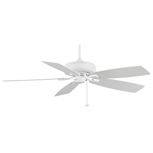 Edgewood Deluxe 5 Blade Ceiling Fan and Optional Light Kit - 12 Inches Wide by 14.54 Inches High