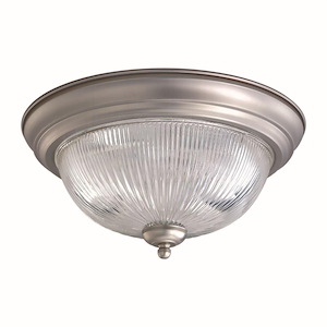 Groove - 2 Light Flush Mount-7.5 Inches Tall and 13.25 Inches Wide