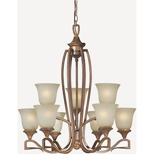 Sutter - 9 Light Chandelier-31 Inches Tall and 28 Inches Wide