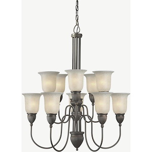 Carmen - 10 Light Chandelier-35 Inches Tall and 31 Inches Wide