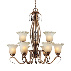 Ashton - 9 Light Chandelier-30 Inches Tall and 30 Inches Wide