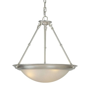 Josh - 3 Light Bowl Pendant-19 Inches Tall and 18 Inches Wide
