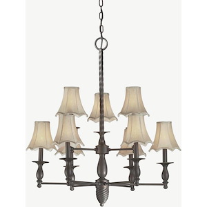 Angelo - 9 Light Chandelier-33 Inches Tall and 30 Inches Wide