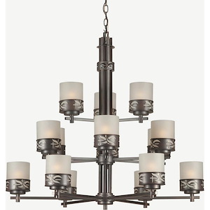 Len - 15 Light Chandelier-34 Inches Tall and 37.5 Inches Wide