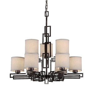 Serrania - 9 Light Chandelier-28 Inches Tall and 28 Inches Wide