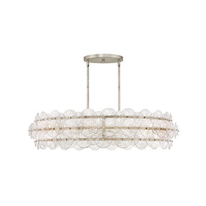 Rene - 96W 8 LED Large Drum Chandelier-10.5 Inch Tall and 45 Inch Wide - 1364825