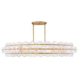 Rene  - 120W 10 LED Extra Large Chandelier-10.75 Inches Tall and 60 Inches Wide - 1335304