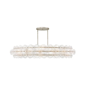 Rene - 120W 10 LED Extra Large Drum Chandelier-10.75 Inch Tall and 60 Inch Wide - 1364826