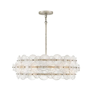 Rene - 30W 6 LED Medium Drum Chandelier-10.5 Inch Tall and 30.5 Inch Wide - 1364827