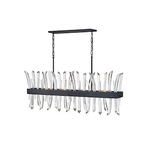 Revel-Four Light Linear Oval Chandelier in Modern Style-41.5 Inches Wide by 16 Inches Tall - 925815
