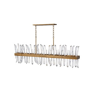 Revel-Six Light Linear Oval Chandelier in Modern Style-55.5 Inches Wide by 14.5 Inches Tall - 925820