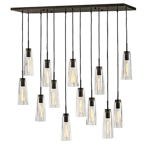 Cosette - 12W 13 LED Medium Linear Chandelier-13.25 Inch Tall and 46 Inch Wide - 1370730