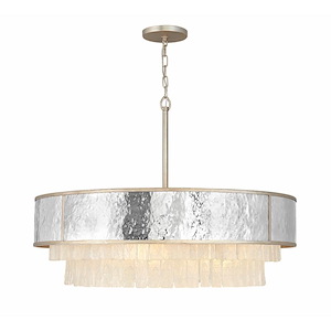 Reverie-Eight Light Large Drum Pendant-36 Inches Wide by 26 Inches Tall - 820364