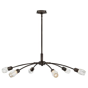 Atera - 30W 6 LED Large Chandelier In Modern Style-9.5 Inhces Tall and 45 Inches Wide - 1314411