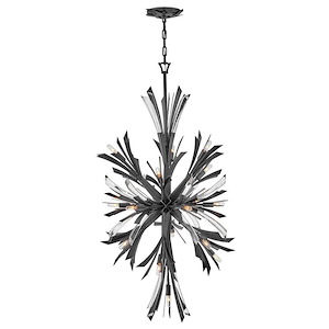 Vida - 95W 19 LED Large Chandelier In Modern Style-50 Inches Tall and 24 Inches Wide - 1309089