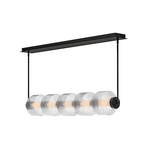 Reign - 30W LED Medium Linear Pendant-8 Inch Tall and 49.25 Inch Wide - 1364836