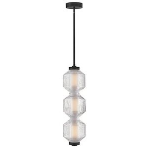 Reign - 15W LED Small Convertible Pendant-28.5 Inch Tall and 8 Inch Wide - 1364838
