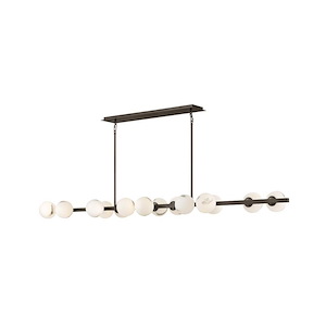 Selene - 98W 14 LED Large Linear Pendant-4.75 Inch Tall and 74 Inch Wide - 1364857