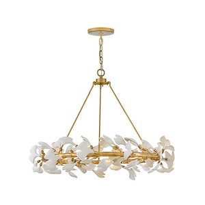 Audra - 30W 6 LED Large Ring Chandelier-28.25 Inch Tall and 36 Inch Wide - 1364859