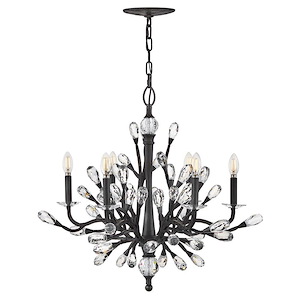 Eve - 5W 6 LED Medium Chandelier-30 Inch Tall and 26 Inch Wide - 1370742