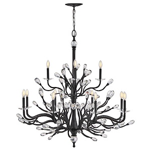 Eve - 5W 12 LED Large Chandelier-44 Inch Tall and 48.5 Inch Wide - 1370744